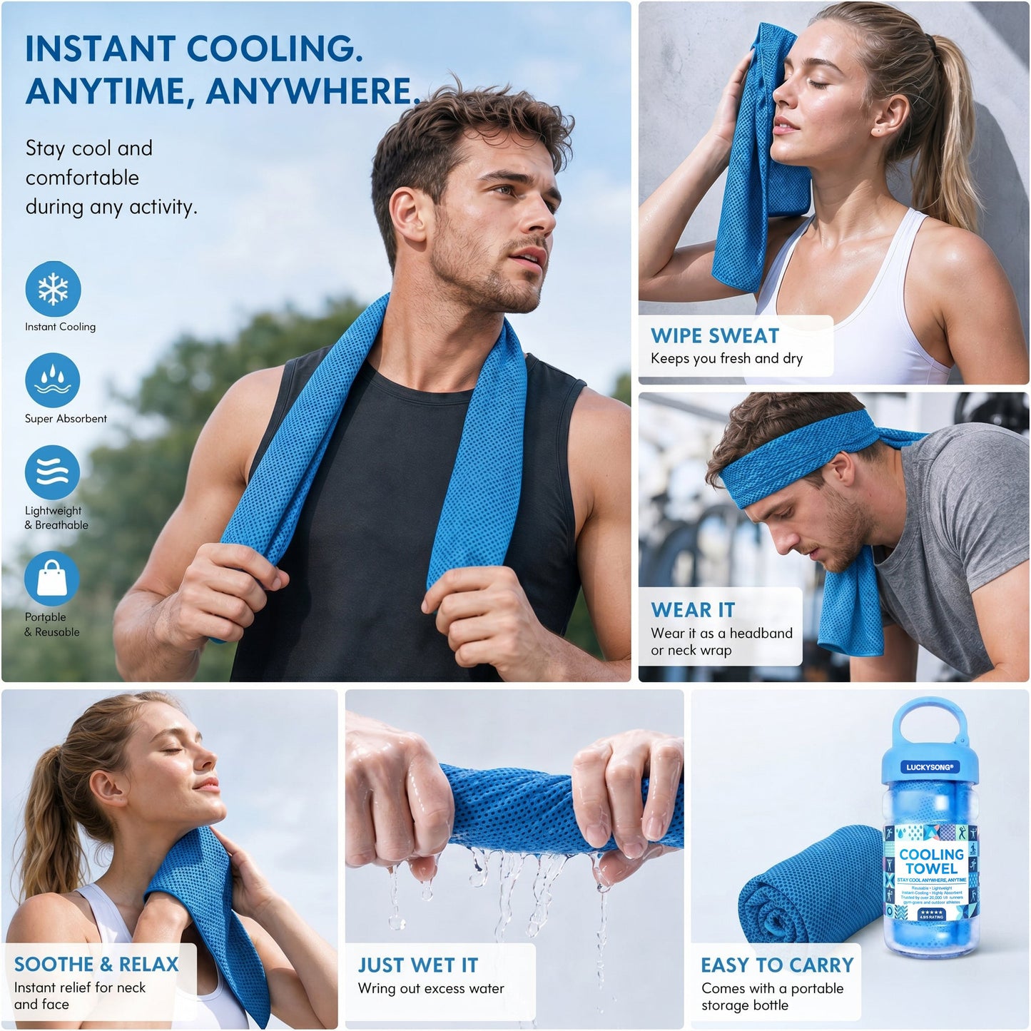 π Buy 1 Get 1 Free β Limited Time Summer Offer βοΈ Instant Cooling Towel β Stay Cool Anywhere, Anytime