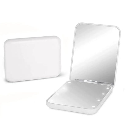Billhol®💡Portable LED Lighted Makeup Mirror – Compact Travel Beauty Mirror