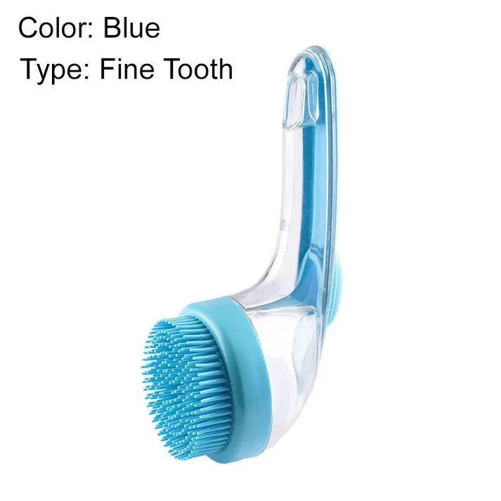 🌟LAST DAY £7.99 🎁BUY 1 GET 1 FREE🐾Pet Bath Brush | Built‑In Shampoo Dispenser for Dogs & Cats