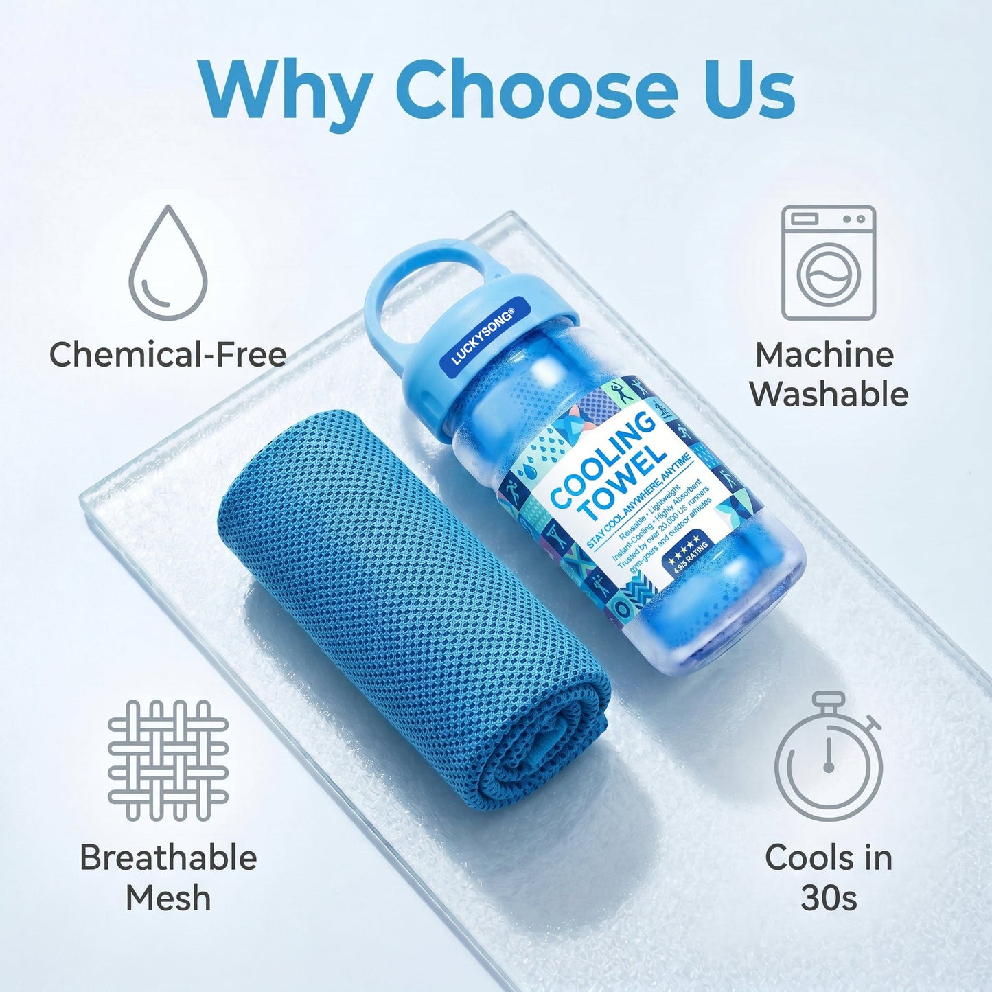 🎁 Buy 1 Get 1 Free — Limited Time Summer Offer ❄️ Instant Cooling Towel — Stay Cool Anywhere, Anytime