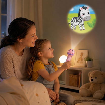 𝐁i𝐥𝐥𝐡𝐨𝐥® Kids Projection Flashlight, Bedtime Story Projector Toy