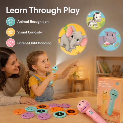 𝐁i𝐥𝐥𝐡𝐨𝐥® Kids Projection Flashlight, Bedtime Story Projector Toy