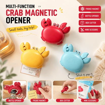 Official Store|🦀𝐁i𝐥𝐥𝐡𝐨𝐥® Multifunctional Magnetic Crab Bottle Opener