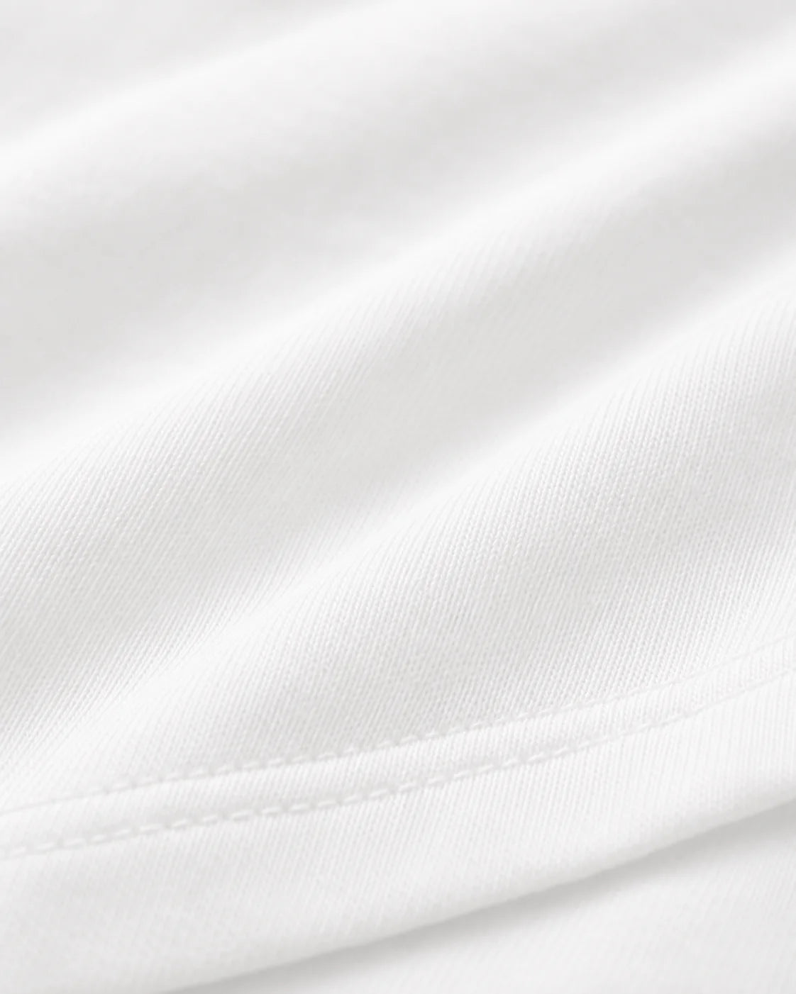 Close-up of PawPal t-shirt fabric and stitching