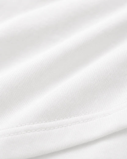 Close-up of PawPal t-shirt fabric and stitching