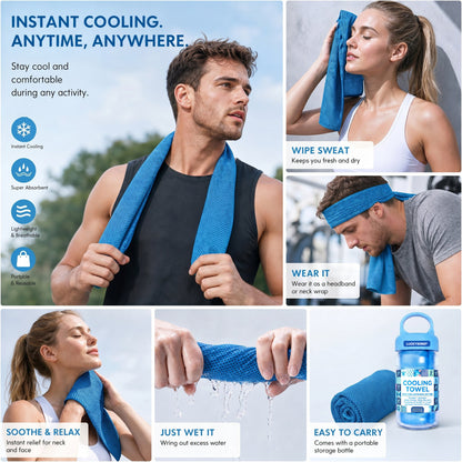 🎁 Buy 1 Get 1 Free — Limited Time Summer Offer ❄️ Instant Cooling Towel — Stay Cool Anywhere, Anytime