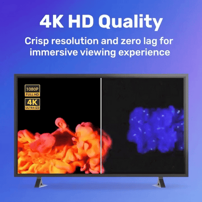 Animated Flixy TV Stick 4K output demonstration