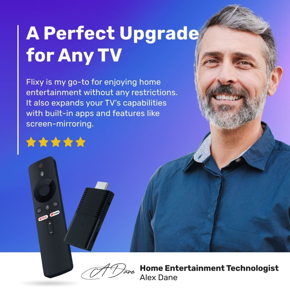Flixy TV Stick HDMI television upgrade feature image