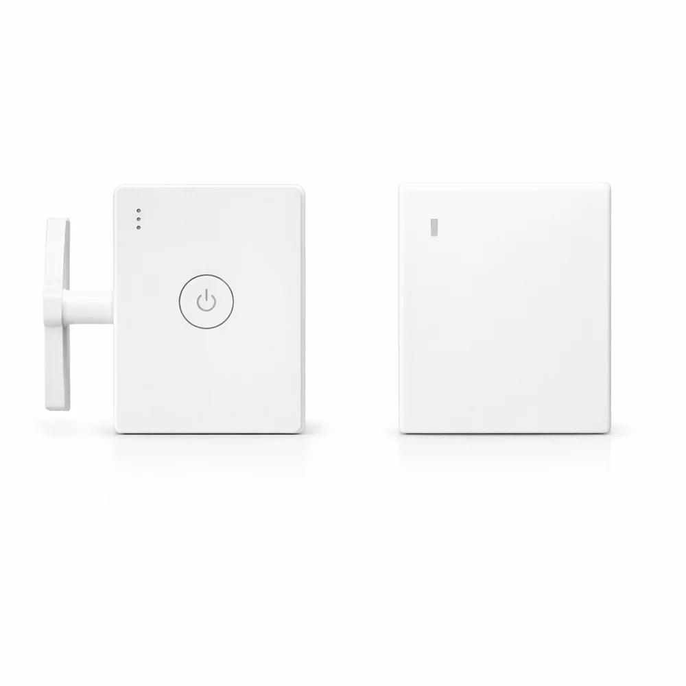 TapSwitch main button pusher with square wireless remote