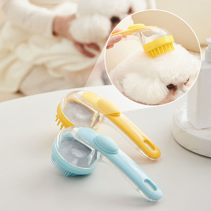 🌟LAST DAY £7.99 🎁BUY 1 GET 1 FREE🐾Pet Bath Brush | Built‑In Shampoo Dispenser for Dogs & Cats