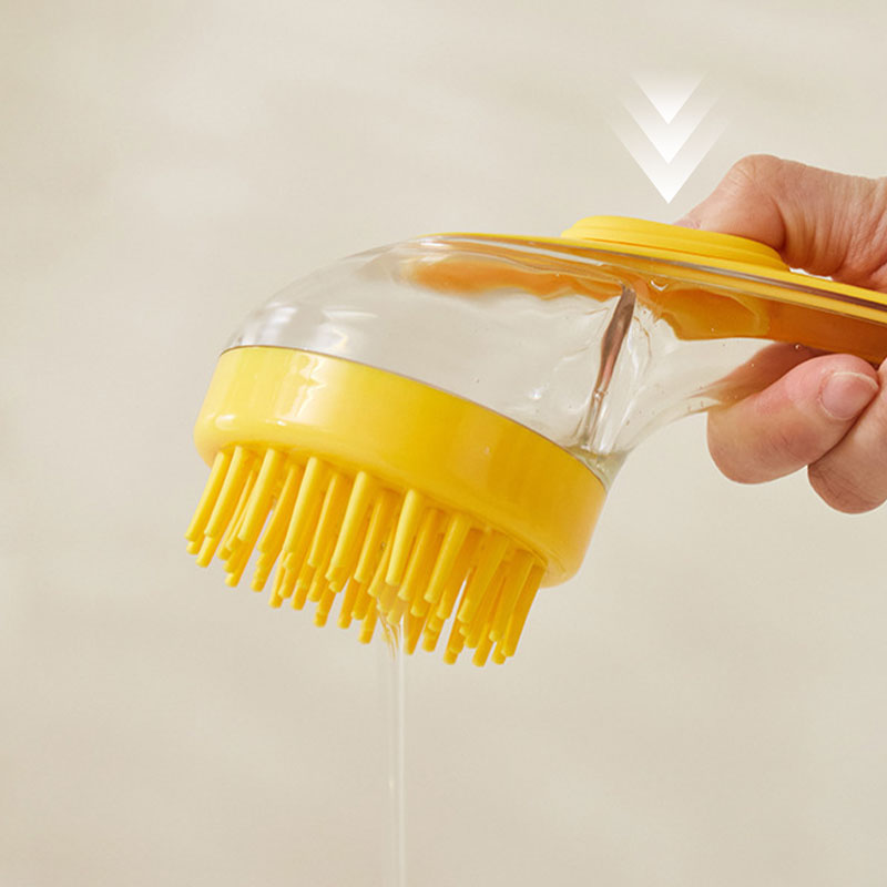 🌟LAST DAY £7.99 🎁BUY 1 GET 1 FREE🐾Pet Bath Brush | Built‑In Shampoo Dispenser for Dogs & Cats