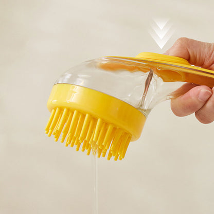 🌟LAST DAY £7.99 🎁BUY 1 GET 1 FREE🐾Pet Bath Brush | Built‑In Shampoo Dispenser for Dogs & Cats