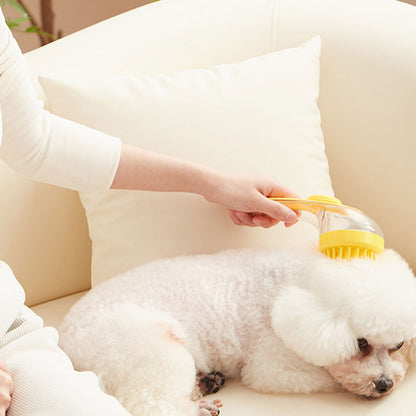 🌟LAST DAY £7.99 🎁BUY 1 GET 1 FREE🐾Pet Bath Brush | Built‑In Shampoo Dispenser for Dogs & Cats
